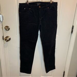 Sanctuary Clothing Black Velveteen Corduroy Trousers Size 31